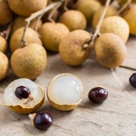 Longan fruit and seeds